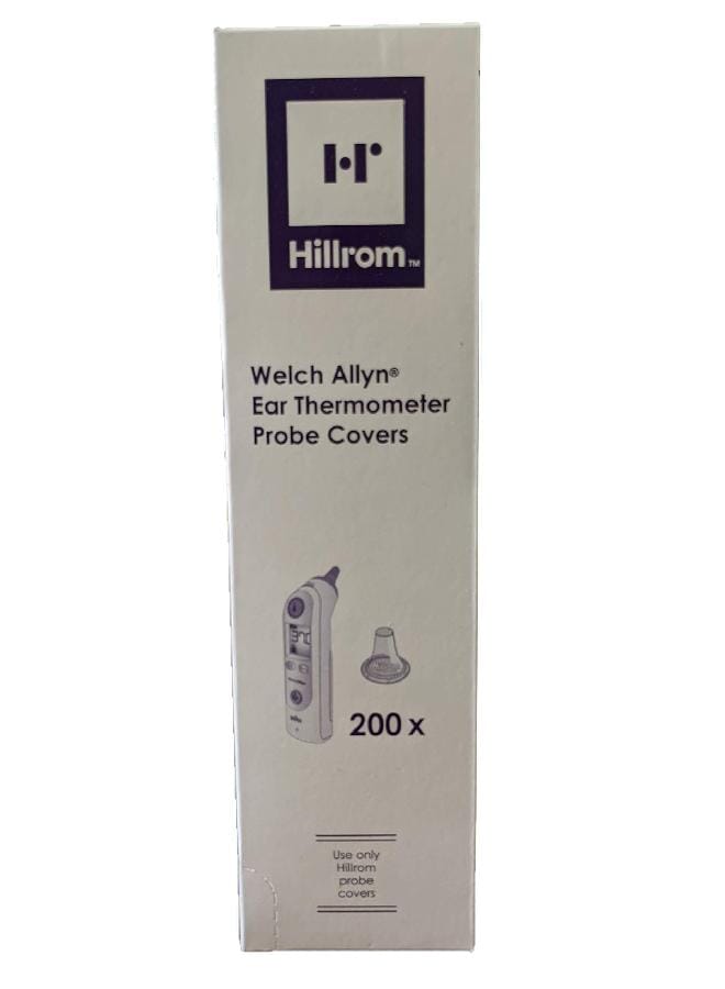 هيلروم أغطية مجس أحادية الاستخدام لميزان الحرارة Welch Allyn Braun ThermoScan PRO 6000 – أغطية ناعمة الجدران لميزان الحرارة الأذني، عبوة تحتوي على 200 قطعة - Image 1